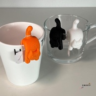 CMinYP Cat Shaped Tea Bag Holder 3D Cat Shape Tea Bag Ra Tea Infusion Cup Clip Label Party Home Deco