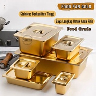 Food pan Stainless Gold Original Food pan stainless Steel food container Buffet food container/ 1/ 1
