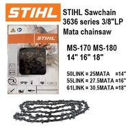 [Ready Stock] STIHL Saw chain Saw Chain Mata chainsaw MS170 MS180 MS-170 MS-180 14" 16" 18" Mata Chain Saw 3636