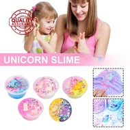 6cm 100ml Unicorn Slime Puff Crystal Shining Unicorn Slime E3b0