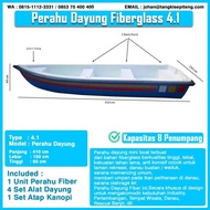 Ready Perahu Dayung Fiber 8 Orang - Perahu Sampan, Perahu Fiber