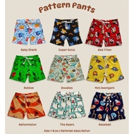 Kids Shorts UNISEX Pattern Pants for Kids
