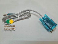 สายดาวน์โหลด PLC จีน PLC LX3U FX3U RS232 โหลดโปรแกรมบอร์ดจีน บอร์ดเทียบ mitsu DB9 to USB (หัวฟ้า-เขี