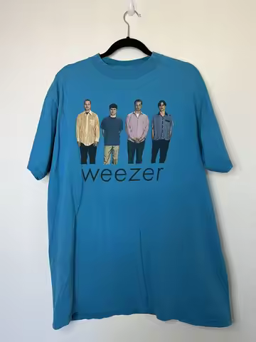 Vtg 1994 Weezer Rock Band Cotton Blue All Size T Shirt Mm1102