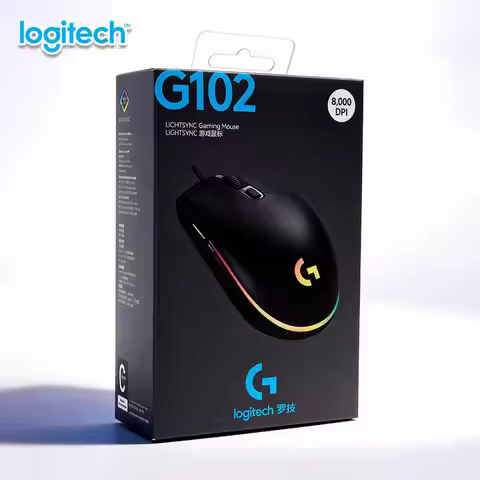 Logitech G102 Prodigy Gaming Mouse HERO Sensor Technology RGB Backlit 20M Clicks for Professional Ga