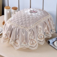 Pastoral Oval Rice Cooker Cover Set Multifunctional Cover Towel Fabric Lace Rice Cooker Cover Towel Rice Cooker Anti-dust Cover