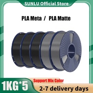 Meta/ Pla Matte Filaments 5rolls 3d Filament 1kg/roll 1.75mm 100% Filament Lines Up Neatly For 3d Pr