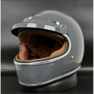 Helmet Cargloss Cafe Racer Howard Smith List Chrome - Dark Grey