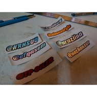 Stiker nama ig custom