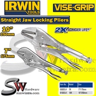 IRWIN 7" / 175MM 10" / 250MM Straight Jaw Locking Pliers - 0102EL4 0302EL4 7R 10R 7 R 10 R