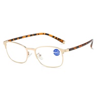 JN IMPRESSION New Fashion Metal Anti-blue Light Presbyopia Glasses Men and Women In The Elderly Cell