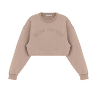 Acne Studios | Drop Shoulder Round Neck Letter Short Hoodie