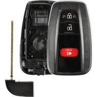 Keyless Option Remote Key Fob Shell Case 3btn for Toyota C-HR Corolla Highlander Prius Rav4 (HYQ14FB