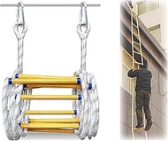 Ladders,Rope Ladder Fireproof Rescue Ladder 3M30M 9.898 Feet, Fire Escape Ladder for Emergencies, He