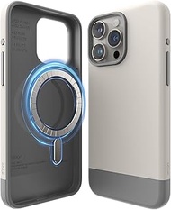 elago Compatible with iPhone 15 Pro Max Case, Magnetic Glide Case, Full Body Protective Cover, Shock