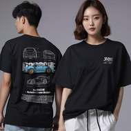 Porsche 911 porsche 997 GT3 RS Gray Blueprint T-Shirt - White Cars and Clo - Regular Fit JDM unisex