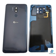 Glass Back Battery Cover Door Panel Housing Case with Camera Lens+Fingerprint Button Replacement for LG G7 ThinQ G710EM