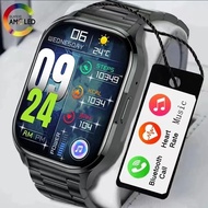 2024 New AMOLED Smart Watch Always On Display Bluetooth Call NFC Smartwatch Men Sport Waterproof Watch for IOS Android