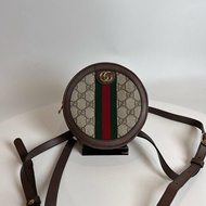 GUCCI 598661 老花圓餅後背包