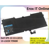 Laptop Battery XPS 13 13-L321X 13-L322X  L321X Ultrabook 12 12D-1708 L221X Series Y9N00 Laptop Batte