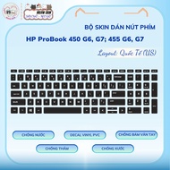 HP ProBook 450 G6, G7; 455 G6, G7 key button sticker set