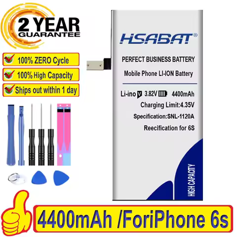 HSABAT 4400mAh Mobile Phone Battery for iPhone 6s 4.7 inch / for iphone6s 4.7''/ for iphone 6GS parc
