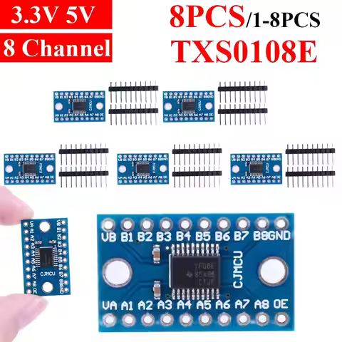 TXS0108E Logic Level Shifter Bi-Directional Module 3.3V 5V 8 Channel Logic Level Switching Shifter H