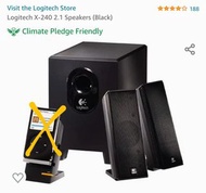 Logitech X-240 2.1 Speakers (Black) 2.1 喇叭