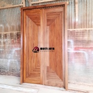 Pintu Jati Minimalis Kusen Kayu Jati Pintu Rumah Kupu Tarung Kayu Jati