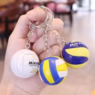Yisilk New Volleyball Keychain Creative Volleyball Pendant Mini Volleyball Pendant Gift