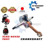 READY STOCK  CRANKSHAFT TL43 TB43 TU43 BG430 BRUSH CUTTER MESIN RUMPUT SPARE PART