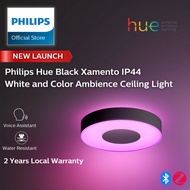 [NEW!] Philips Hue Black Xamento Smart Ceiling Light - White and Color Ambience with 16 million Color Smart Light IP44