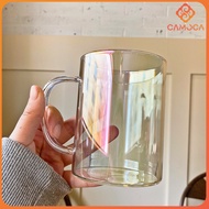 Cc 350ml 450ml Heat Resistant Coffee Glass Creative Aurora Milk Mugs Cup Desktop Drinking Drinkware