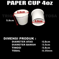 New Paper Cup 4Oz 50Pcs Gelas Kertas Ice Cream Eskrim Es Krim Jasuke 4