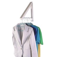 《high-end》 Folding Wall Hanger Mount Retractable Indoor Clothes Rack Organization