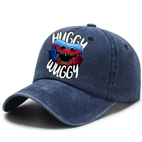Baseball Cap Game P&Poppys-Playtimes Men Women Kawaii Huggy Wuggy Sun Hat Outdoor Sports Sunbonnet A