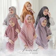 CODE P87O Syari Square Hijab Jumbo Hijab Motif NAIMAH Series 14x14 12x12