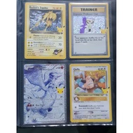 PTCG Pokemon Cards Pokemon TCG 25th Anniversary Celebrations - Rocket's Zapdos, Imposter Professor O