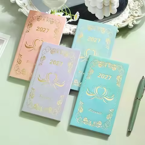 2027 Portable A6 Daily Planner Calendar Diary Notebooks 365 Time Management Planner