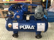 ปั๊มลมสายพาน ลูกสูบ 92 ลิตร มอเตอร์ Pioneer 1 HP/220V Air Compressor ยี่ห้อ  PUMA รุ่น PP-21