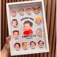 3D BABY MILESTONE with A4 FRAME Customized Gift