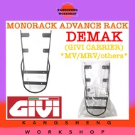 GIVI (MV-/MRV-) MONORACK ADVANCE RACK (GIVI CARRIER) ~ *DEMAK/AVETA* ~ (EX90/DY90/DY115) EX 90/DY 90