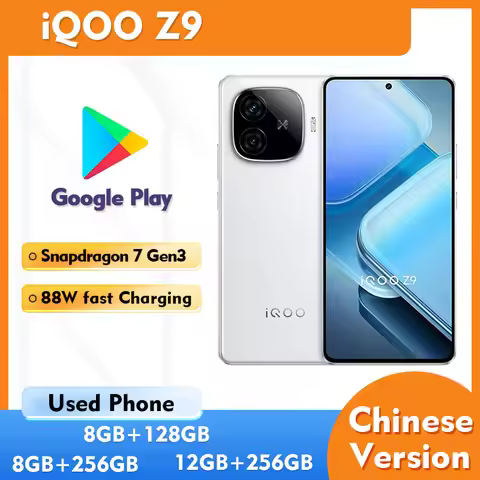 iQOO Z9 5G ROM 128GB/256GB SmartPhone Android 144hz refresh rat Snapdragon7 Gen3 6.78inch 2800x1260p