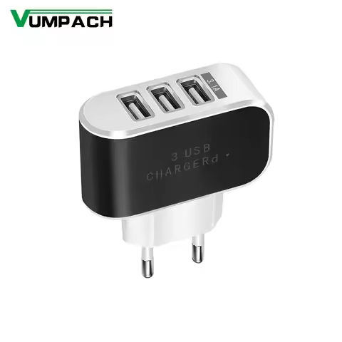 USB Charger 3 Ports 5V2A Travel Wall Power Adapter Charging For iPhone Xiaomi Samsung HTC Huawei Nyl