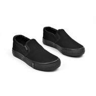 G-Max Unisex Slip On Black School Shoes | 207-01639 | Kasut Sekolah Hitam