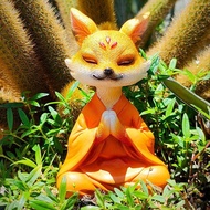 ✨Taiwan Shipment✨Zen Fox Ornaments Succulent Monkey Tail Post Long-Haired Cactus Nine-Tailed Fox Bon