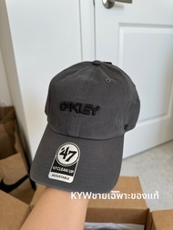 OAKLEY หมวกเบสบอลทรงปากบิดทรงกลมผ้าฝ้ายแท้ 47 Brand ร่วมสร้างสรรค์ หมวกเบสบอลทรงปากบิดแบบยูนิเซ็กซ์ 