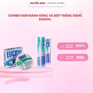 Combo Seasy Eucryl Toothpaste 62g + Eucryl Teeth Whitening Powder 50g helps whiten teeth and remove 