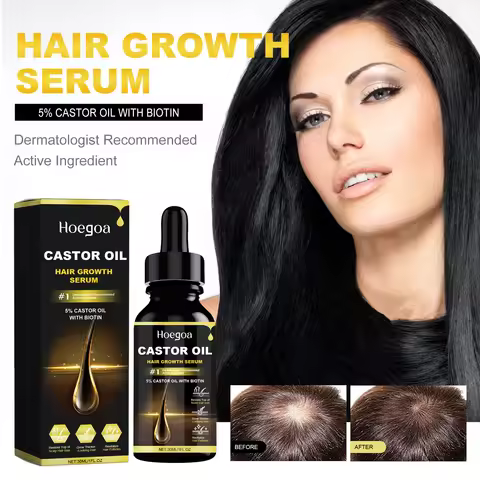 30ml Castor Oil Hair Thickening Essential Oil Nourish Scalp Massage Refreshing Hair Growth Repair Sm