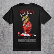 T-shirt Short Sleeve Tee 220GSM Cotton Men Ayrton Senna  Ayrton Senna           Fan Shirt Oversize k